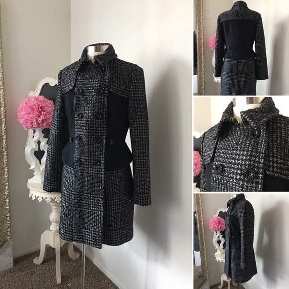 Betsey Johnson Jackets & Blazers - 🌺Betsey Johnson 
Hott Black/ White Wool Jacket